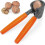 Robuster, schwerer Nussknacker mit Holzgriff 1
