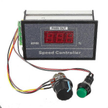 PWM-Motordrehzahlregler 30 A mit Digitalanzeige für DC 6 V–48 V