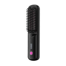 Kabellose Haarglättungsbürste, GoBrush Pro mit schneller Aufheizzeit, kompatibel mit der MINI Stylingbürste, Farbe: Schwarz