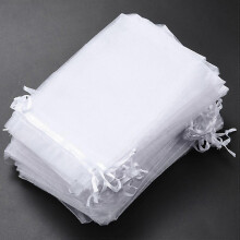 Zuverlässig für 50 Stück 4 x 6 Zoll große Organza-Geschenktüten, Schmuckbeutel mit Kordelzug, Gastgeschenke für Hochzeiten und Partys