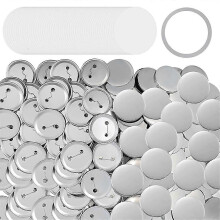 Kompaktes Set für 200 Sets Knopfherstellungszubehör, komplettes DIY-Set für Knöpfe und Abzeichen