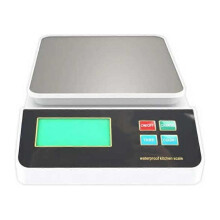 Chidgrass 6 kg 0,5 g 3 kg 0,1 g Digitalwaage mit LED-Anzeige, wiederaufladbar, hochpräzise, wasserdicht, aus Edelstahl, Kochgeschirr aus Stahl