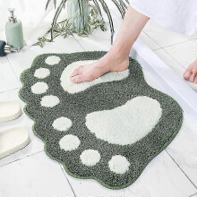 Wasserabsorbierende, rutschfeste, weiche Mikrofaser-Badematte, maschinenwaschbar, für die Dusche, 19 x 26 Zoll