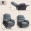 Homcom Sillón Levanta Persona Gris 96 x 96 x 108 cm 3