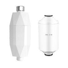 Regenduschkopf aus Edelstahl – inklusive Wasserenthärter und Chlorfilter (1 Set)