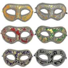 Kompakte, kreative Druckmasken für Erwachsene, Karneval, Halloween, Dekoration, Kunststoffmasken, 12 Stück