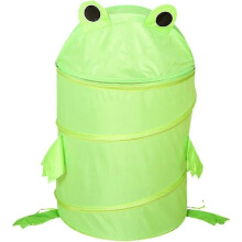 Wäschekorb in Froschform mit Cartoon-Motiv, faltbarer Wäschekorb, Aufbewahrungskorb aus Stoff für Spielzeug, Kleidung und Decken