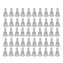 50 Silikon-Ohrringverschlüsse, weich und transparent, mit Ohrhaken kompatibel, für Schmuck-DIY