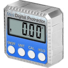 Digitaler Winkelmesser, elektronische Wasserwaage, 360-Grad-Neigungsmesser, Messgerät mit LCD-Anzeige, Neigungsmesser-Testbox und
