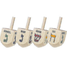 Chanukka-Party-Essentials: 10-teiliges Dreidel-Set aus Holz – klassische Kreisel für Kinderspaß und Dekoration