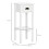Homcom Mesas Auxiliare Blanco 30 x 30 x 75 cm 3