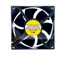 8025 8cm 12V Doppelkugellager-Lüfter mit geringer Geräuschentwicklung für Radiatoren