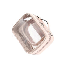Zuverlässige, transparente Kosmetiktasche aus PVC, ideal als Reise-Kulturbeutel für Zuhause, als Geschenk oder für Outdoor-Aktivitäten, pink