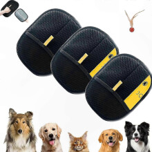 Elektrostatische Tierhaarentfernungshandschuhe, 3er-Pack, für Katzen und Hunde