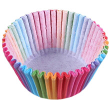 Stabile, 100er-Packung, farblich sortierte, fettabweisende Cupcake-Förmchen zum Backen