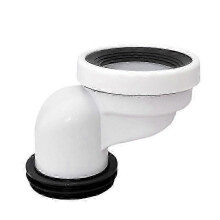 Robuster 100-mm-WC-Verbinder aus PVC für Abflussrohre im Badezimmer