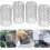 Robustes 4er-Pack Aluminium-Dachrinnenabdeckung mit ausziehbarem Filter und Laubfilter 1