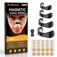 Nasenpflaster für freies Atmen (30 Tage) – Magnetische Anti-Schnarch-Lösung – Komfortabler Nasenspreizer für besseren Luftstrom