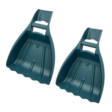 2er-Pack handliche Laubschaufeln, ergonomische Gartengeräte, Gartenrechen für schnelles Sammeln von Gartenabfällen und einfache Handhabung
