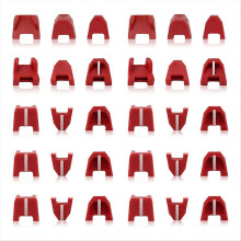 Zuverlässiges 42-38-0017 Anti-Schrammen-Pad-Set (30 Stück) für Naglerspitze 2746-00 Nasenpolster Anti-Schrammen-Nagler, Finis