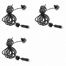 Zuverlässige 3x RGB 6 LED Unterwasser-Springbrunnenleuchte (12 V AC), 2-PIN-Teichbeleuchtung für Pools und Wasserspiele