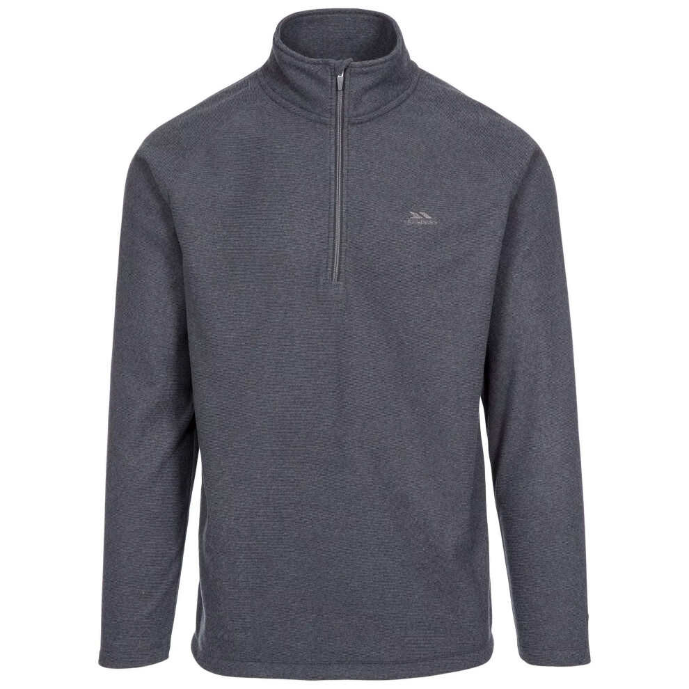 Trespass (Xs, Charcoal) Mens Keynote Anti Pilling 1/4 Zip Fleece Top