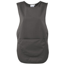 (3XL, Dark Grey) Premier Ladies/Womens Pocket Tabard / Workwear (Pack of 2)