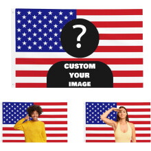 Drapeau américain personnalisé 90 x 150 cm, compatible avec les designs USA, affiche tapisserie humoristique pour clubs, concerts, bars,
