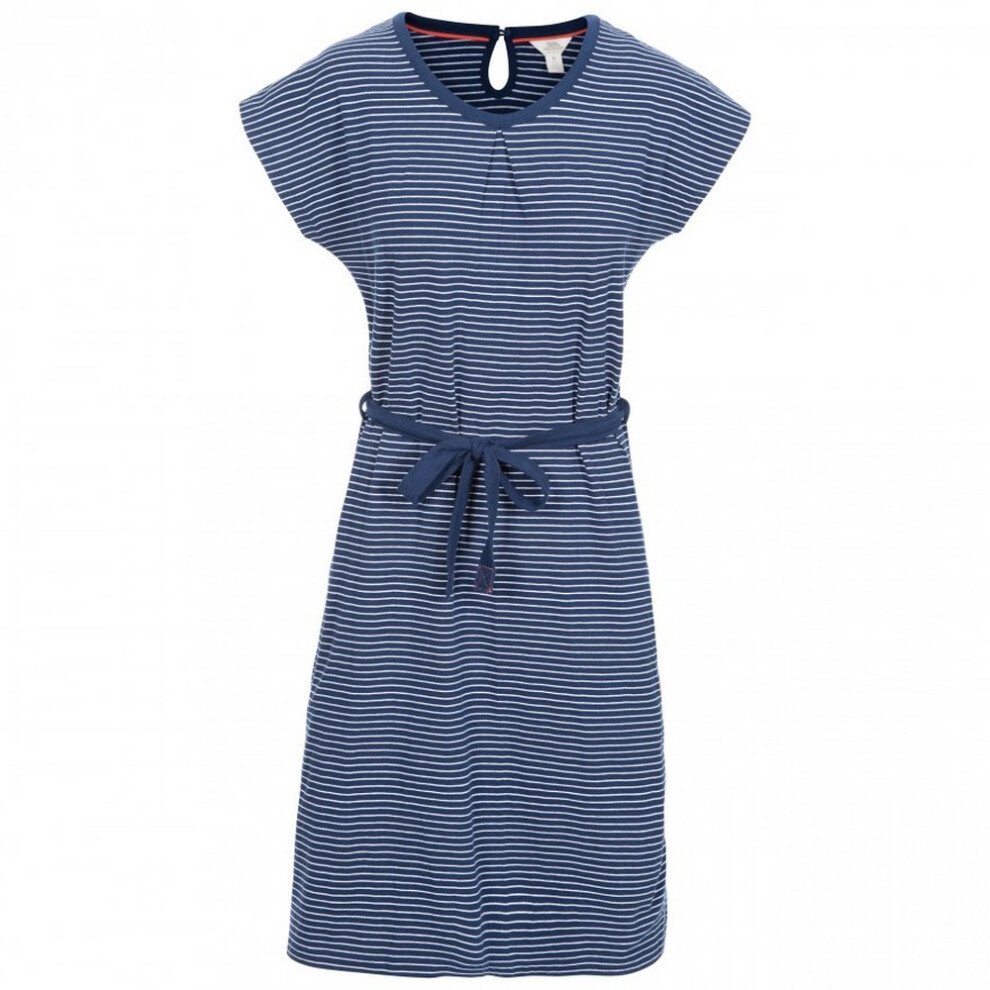 Trespass (S, Navy Stripe) Womens/Ladies Lidia Round Neck Cotton Dress
