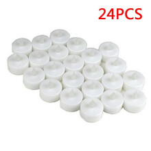 Lot de 24 bougies artificielles LED sans flamme, fonctionnant sur piles.