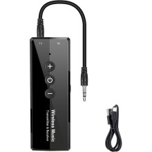 Transmissor Bluetooth 5.0 3 em 1, Adaptador sem fio portátil, Recarregável para TV, Receptor de áudio para som automotivo