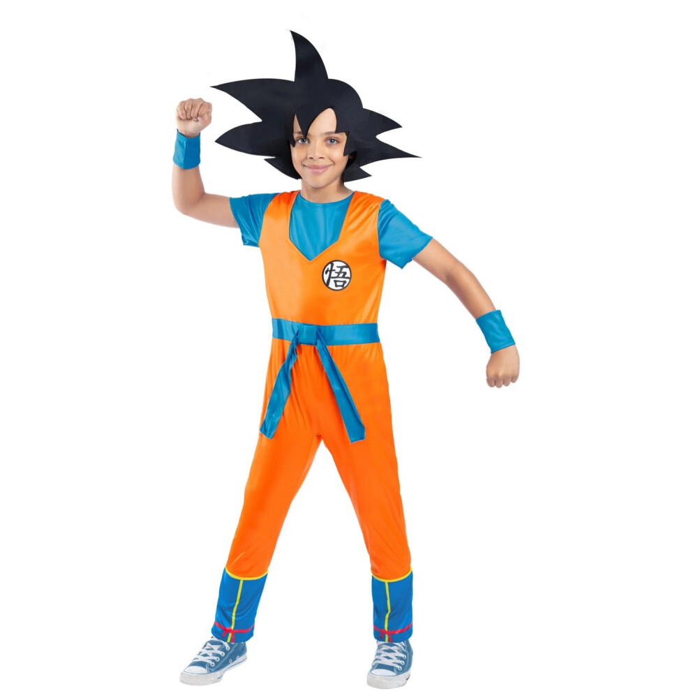 Photos - Fancy Dress  Dragon Ball Z Childrens/Kids Goku Costume Set(10-12 Years, Orange/Blue/Black)