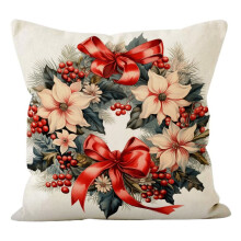 Housse de coussin rétro de Noël, coussin tendance pour salon et chambre, décoration intérieure, cadeaux de Noël, offres du jour, cadeaux en
