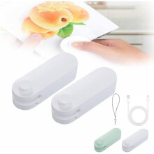 Coupe-sacs et scelleuse 4 en 1, scelleuse de sacs améliorée 2024, machine de scellage sous vide portable pour sacs en plastique et sacs à goûter