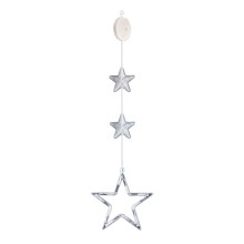 Lampe à ventouse de Noël 2024, décoration festive à suspendre à la fenêtre pour les fêtes d'hiver, articles de fête du Nouvel An, cadeaux de