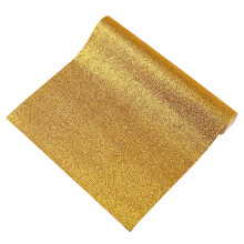 1 Rolle Glitzerleder-Bögen (53 x 8,3 Zoll), glänzendes Kunstleder, grob glitzernder Stoff, Leinwand für Haarschleifen, Schmuckherstellung,