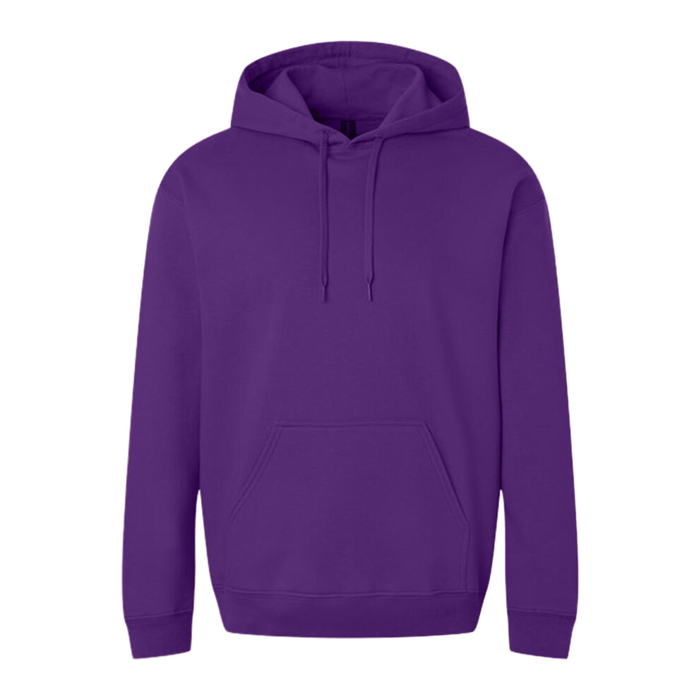 Gildan (4Xl, Purple) Unisex Adult Softstyle Fleece Midweight Hoodie