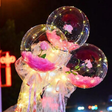Bouquet de ballons LED, cadeau idéal pour la Saint-Valentin ou la fête des mères, pour votre amoureux/se ou votre famille. Ballon lumineux en