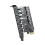 2 phíosa 7 gcalafort PCI-E go USB3.0 Cárta Leathnaithe, Tiontaire Cárta Leathnaithe PCI Express do ríomhaire deisce, do Win/Linux/ srl. 1