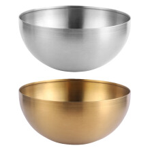 Lot de 2 bols Ă salade en acier inoxydable, bols Ă nouilles, grands bols Ă fruits pour la maison