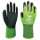 Luvas de jardinagem em nylon e elastano, verde fluorescente, com revestimento de microespuma de nitrilo. 1
