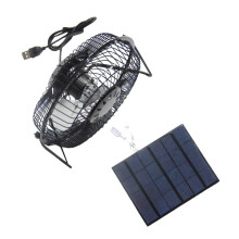 Κιτ ανεμιστήρα ηλιακού πάνελ, 5.7*5.7" 5W6V αδιάβροχος ηλιακός μίνι ανεμιστήρας