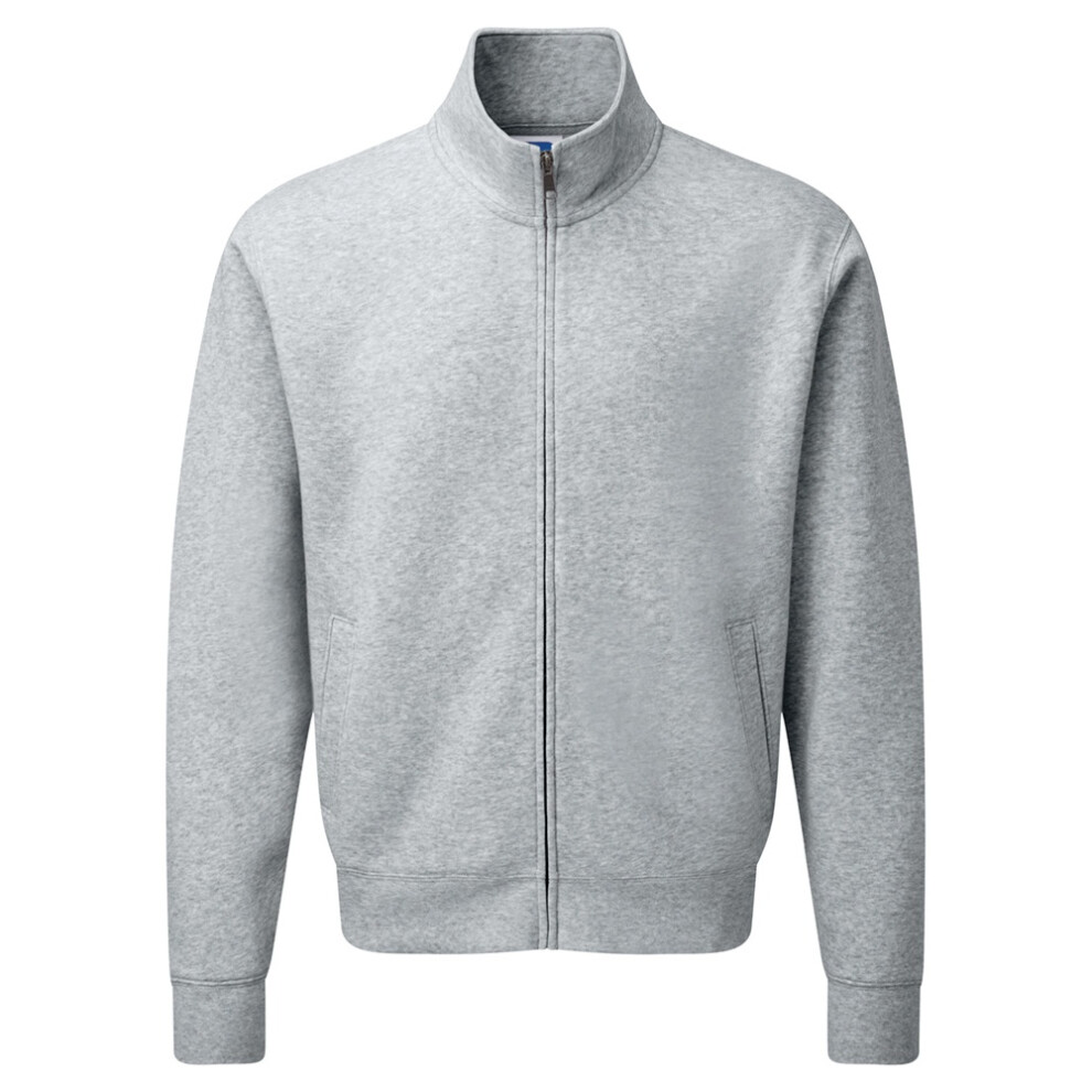 Russell (3Xl, Light Oxford) Mens Authentic Full Zip Jacket