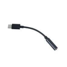 hengzirui1pc Type-C naar 3,5 mm oortelefoonkabeladapter USB 3.1 Type-C USB-C mannelijk naar 3,5 mm AUX audio vrouwelijk jack (zwart)