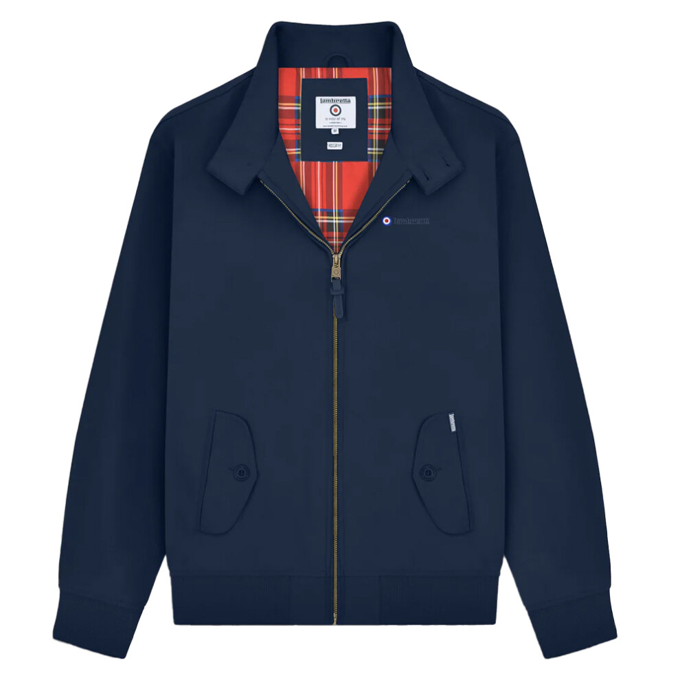 Lambretta (Xl, Navy) Mens Shower Resistant Harrington Jacket