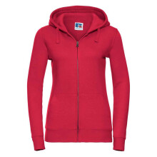 (L, Classic Red) Russell Womens/Ladies Authentic Full Zip Hoodie