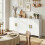 Homcom Aparador de Cocina Blanco 152 x 40 x 80 cm 2