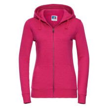 (L, Fuchsia) Russell Womens/Ladies Authentic Full Zip Hoodie