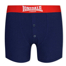 (13 Years, Navy/Bright Red) Lonsdale Boys Boxer Shorts (Pack of 2)