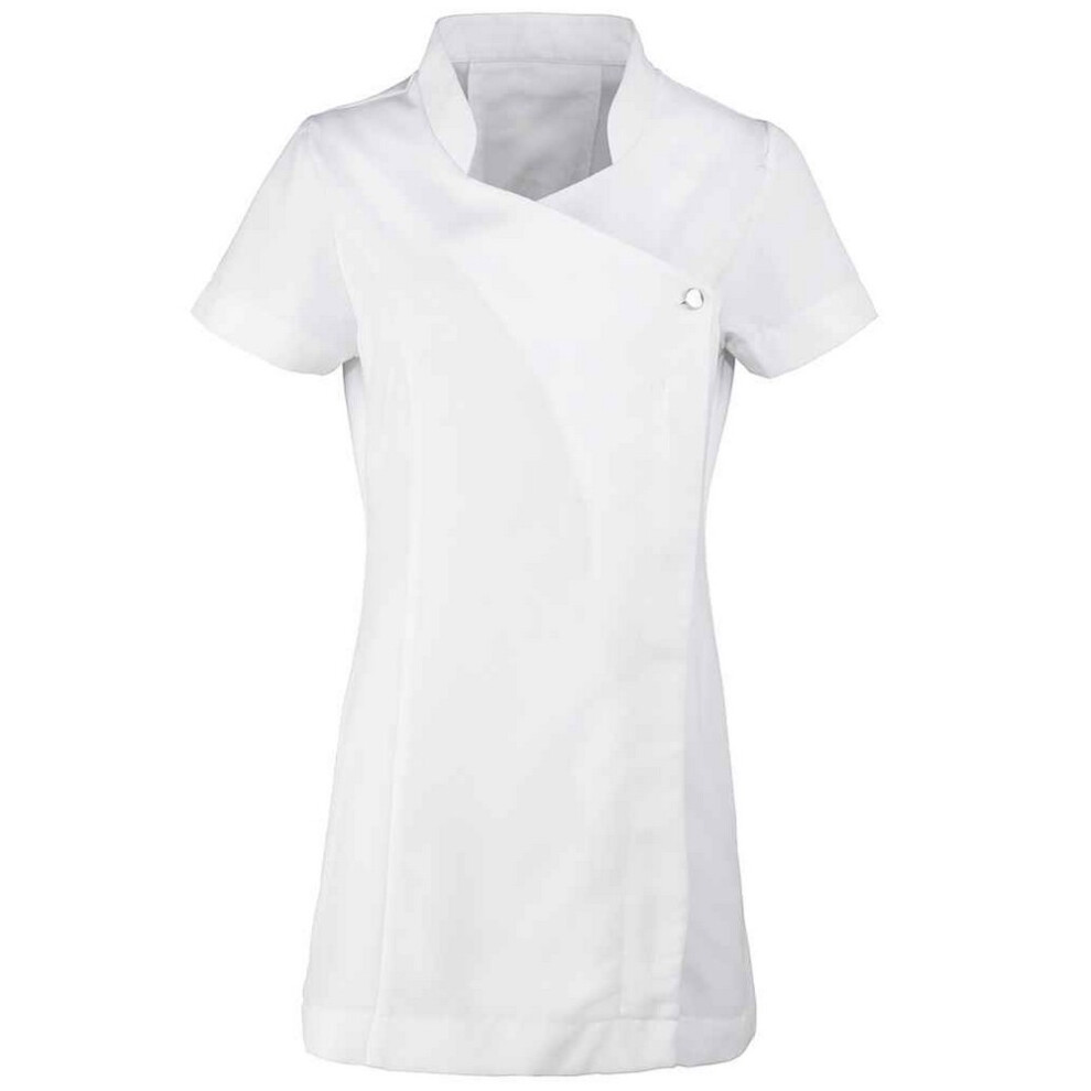 Premier (6 Uk, White) Womens/Ladies Blossom Short Sleeve Tunic